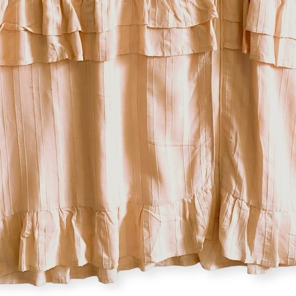 NWT PAIGE Dress Illyria Blush Color Midi Dress with ruffles Size M - Picture 13 of 14